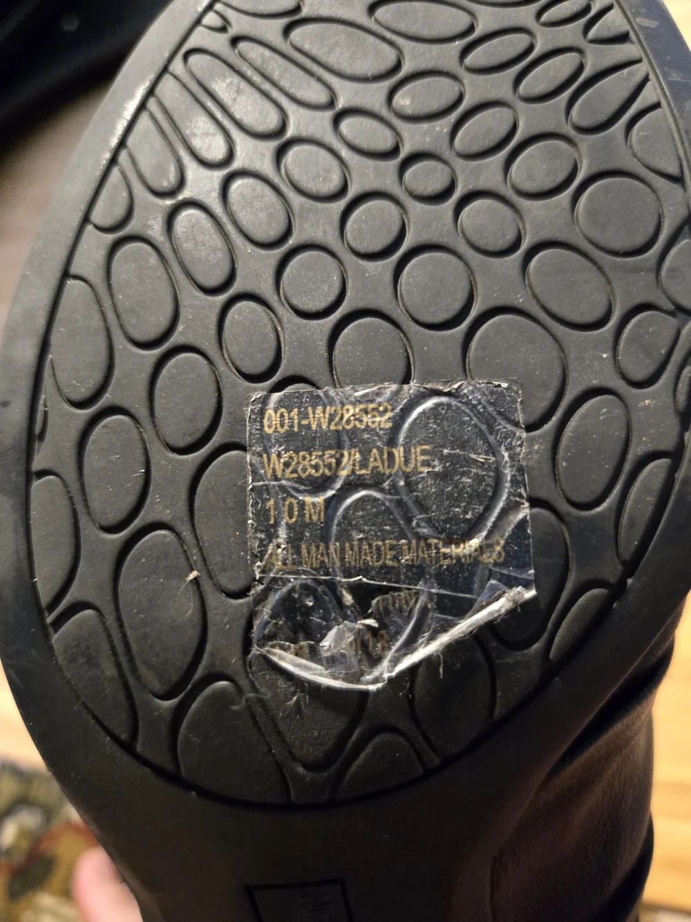 White Mountain Black Leather Peep-Toe Sandals